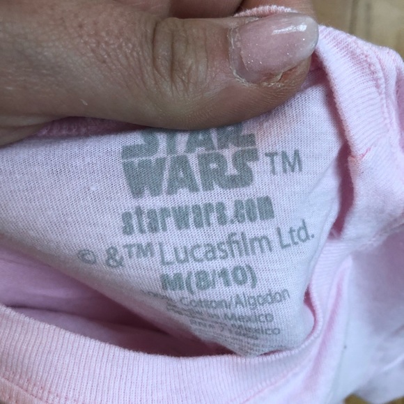 Baby Yoda Star Wars Girls TShirt Lot 7/8 &8/10 - Picture 3 of 3